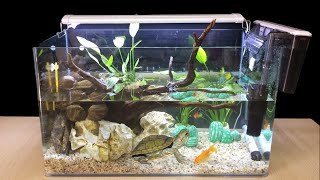 DIY Aquascape Aquarium Fish Guppy Turtle - How To Make Fish Tank At Home Ideas - Home Decor