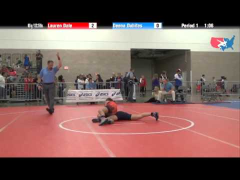 FILA Cadet 60 kg / 132.25 lbs. - Lauren Dale vs. Deena Dubites