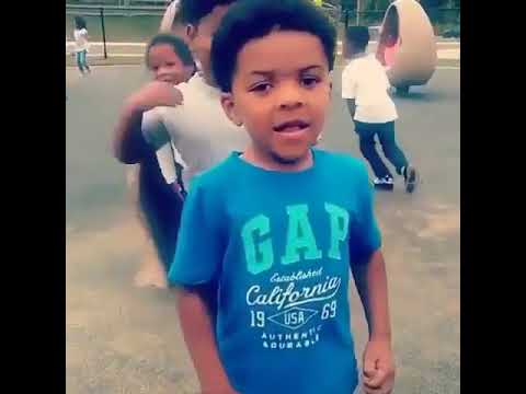 Little white boy attempts to dab (Must watch)