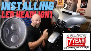 INSTALLING LED headlight - HARLEY-DAVIDSON Street Glide Special (HOG LIGHTS 7 inch LED)