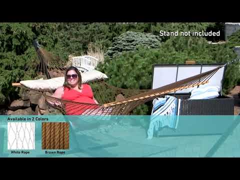 Ultimate Patio Classic Double Rope Hammock w/ Pillow Video