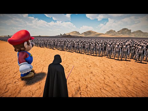 SUPER MARIO & DARTH VADER VS 1,000,000 ZOMBIES - Full Animation