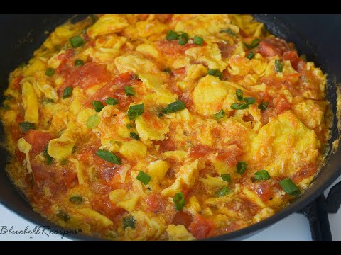 TOMATO EGGS / EASY CHINESE BREAKFAST RECIPE