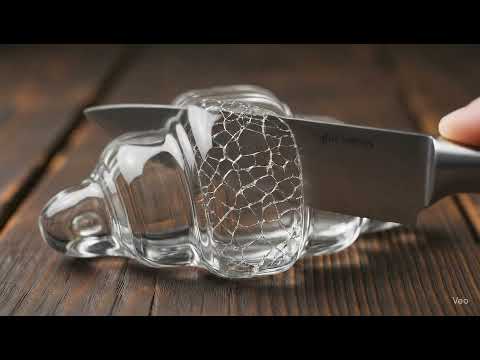 AI Glass Chocolate Croissant Cutting