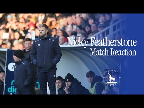 Match Reaction | Nicky Featherstone v Scunthorpe United
