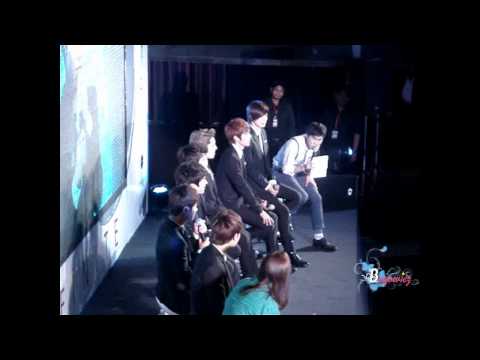 [Fancam]120727 Infinite Press con & Fan Sign Event - INFINITE speak Thai