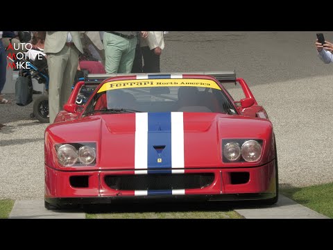 UNIQUE Street Legal Ferrari F40 LM driving at Villa d'Este