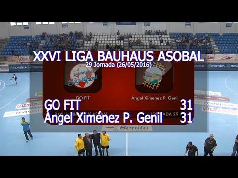LIGA BAUHAUS ASOBAL J29 GO FIT - Ángel Ximénez P. Genil 31-31
