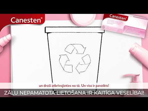 YouTube video par CANESTEN 500 mg vaginālā kapsula, 1 gab.