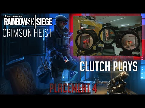 MY FRIENDS ARE CLUTCH! | Rainbow Six Siege Crimson Heist Placement 4