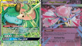 Venusaur & Snivy GX Vs. Mega Diancie EX Pokemon TCG Battle