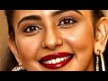Beautiful Bollywood Actress Rakul Preet Smiling Face Lips Closeup