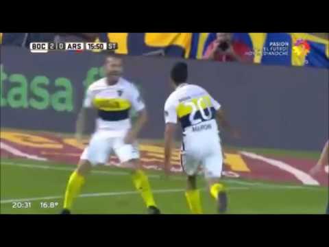 Gol de Gonzalo Maroni para Boca.