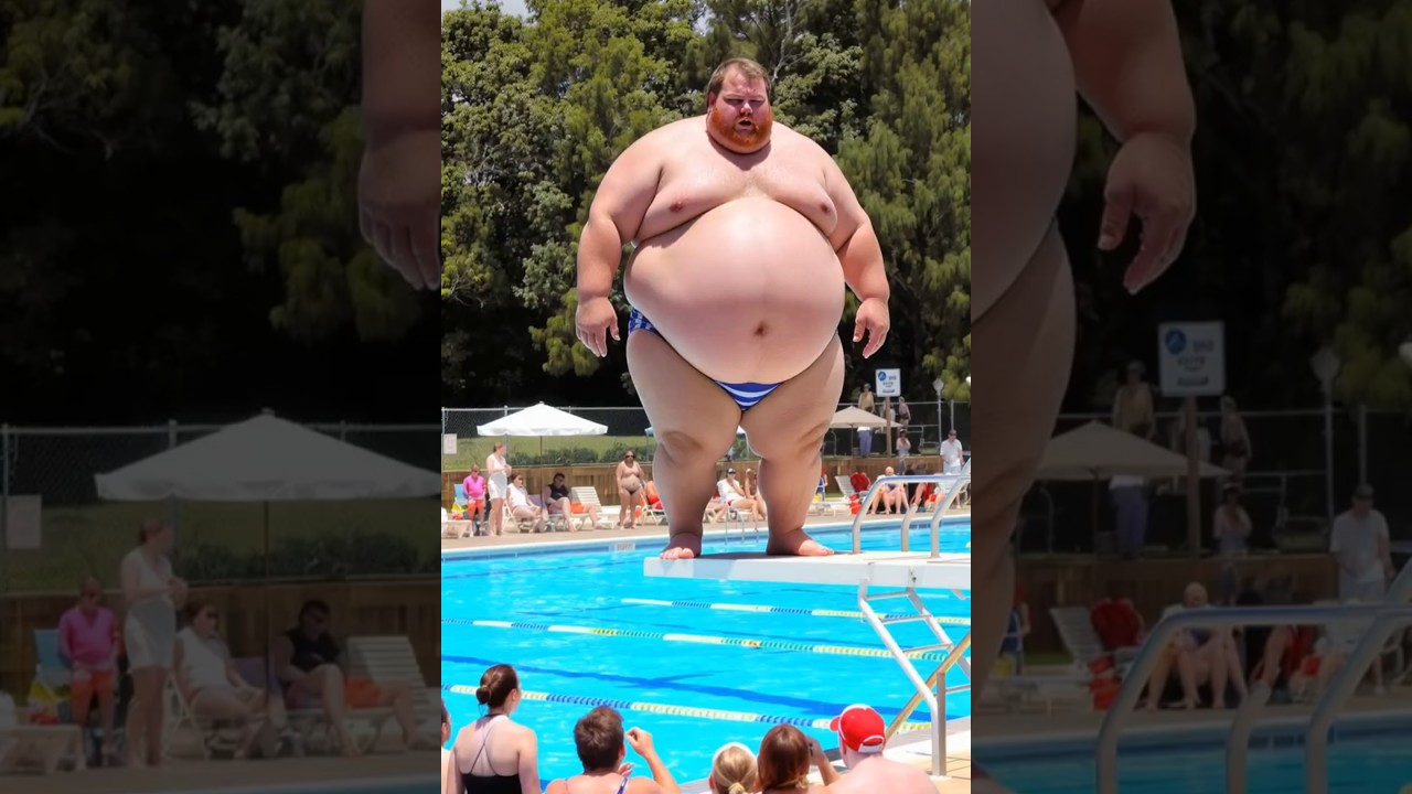 Biggest Belly Splash EVER! 😱💦 Crowd Goes Wild When THIS Guy Jumps!#funny #viralvideo #viral