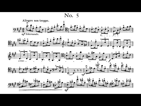 David Popper - Op.73, Étude No.5 Hohe Schule des Violoncello-Spiels