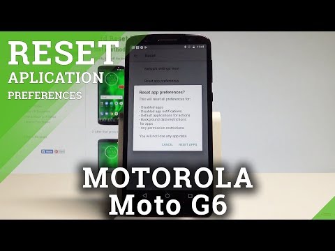 How to Reset App Preferences on MOTOROLA Moto G6 - Restore App Settings |HardReset.Info