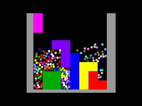 Tetris crush - Surviving marble race in Algodoo