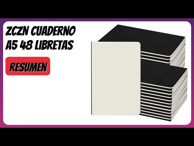 Vídeo relacionado con ZCZN Cuadernos A5 Rayado de Kraft Negro, Paquete de 5 Libretas de Notas con Rayas Bloc de Notas Libreta A5, 60 Páginas/ 30 Hojas para Escribir Diario Escuela Alumno Oficina