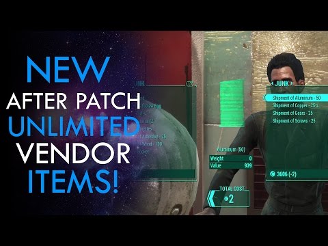 Fallout 4 - NEW VENDOR GLITCH AFTER PATCH (Infinite FREE Items)