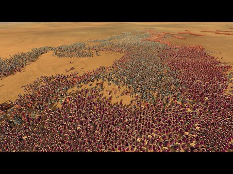 12800 BEST ROMANS vs 12800 BEST EGYPTIANS - Total War ROME 2