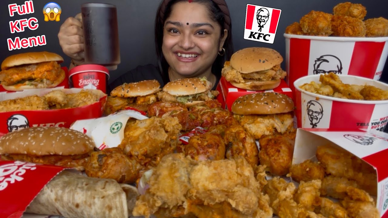 FULL KFC MENU‼️😱 CHICKEN DRUMSTICKS, CHICKEN BURGERS, CHICKEN POPCORN, CHICKEN CHIZZA, KFC RICE BOWL