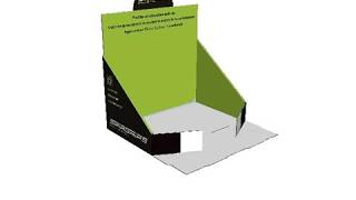 Corrugated counter display PL-1412-B