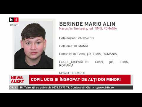 COPIL DE 15 ANI, UCIS DE ALȚI DOI MINORI ÎN JUDEȚUL TIMIȘ_Știri B1TV_21 ian. 2026