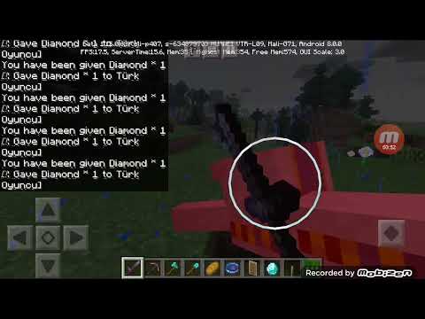 komut bloğu ile kolayca elmas buldum hem de sınırsız Minecraft