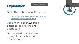Session 18: Introducing Institutional Research Dashboards
