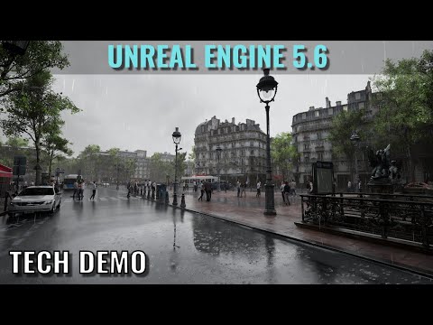 Unreal Engine 5.6 Tech Demo Paris - RTX 5060 Ti, RTX 3070 - 1440p Benchmark