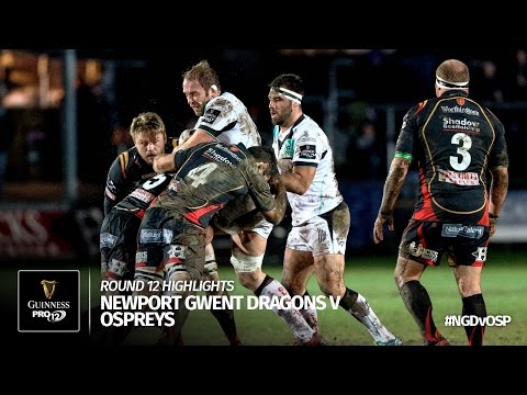 Round 12 Highlights: Newport Gwent Dragons v Ospreys Rugby | 2016/17 season