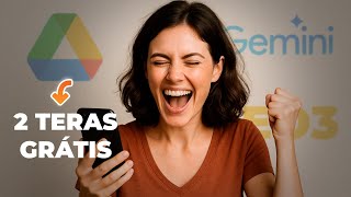 Como ter 2 Tera de armazenamento gratis no google.