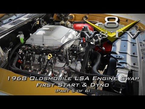 1968 Oldsmobile Cutlass Supercharged 6.2 LSA Engine Install Swap Video Part 5 V8TV