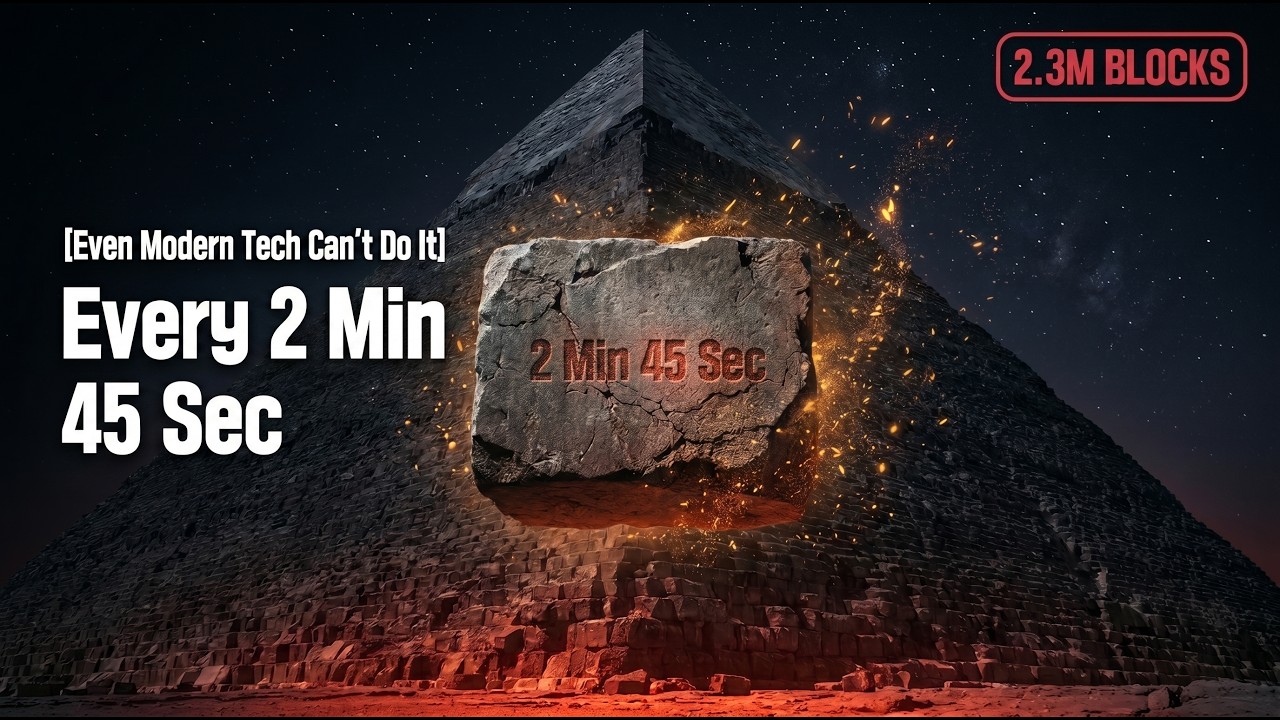 One Stone Every 2 Minutes, For 20 Years. Building the Pyramid Was Impossible From the Start.