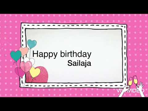 Happy Birthday Sailaja