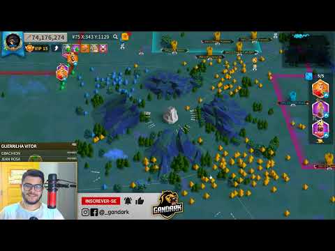 LIVE ON | CAPTURANDO A FORTALEZA DO CRUZADO | KVK LUZ E TREVAS - RISE OF KINGDOMS.