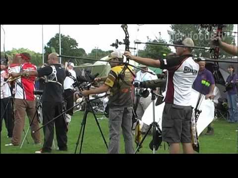 Adam Ravenscroft goes up against Duncan Busby.