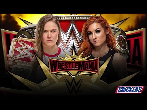 WWE 2K19 WRESTLEMANIA 35 RONDA ROUSEY VS BECKY LYNCH RAW WOMEN''S CHAMPIONSHIP MATCH
