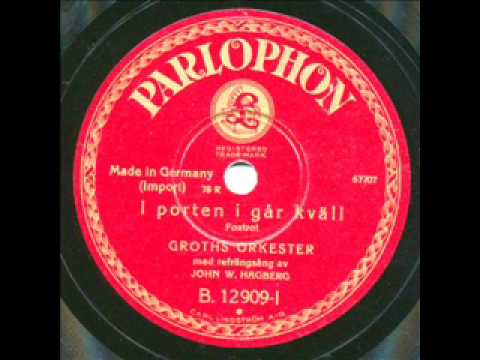 Einar Groth, I porten i går kväll. Sweden 1930