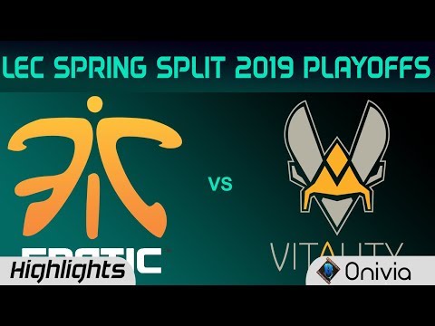 FNC vs VIT Highlights Game 3 LEC Spring 2019 Playoffs Fnatic vs Team Vitality LEC Highlights By Oniv