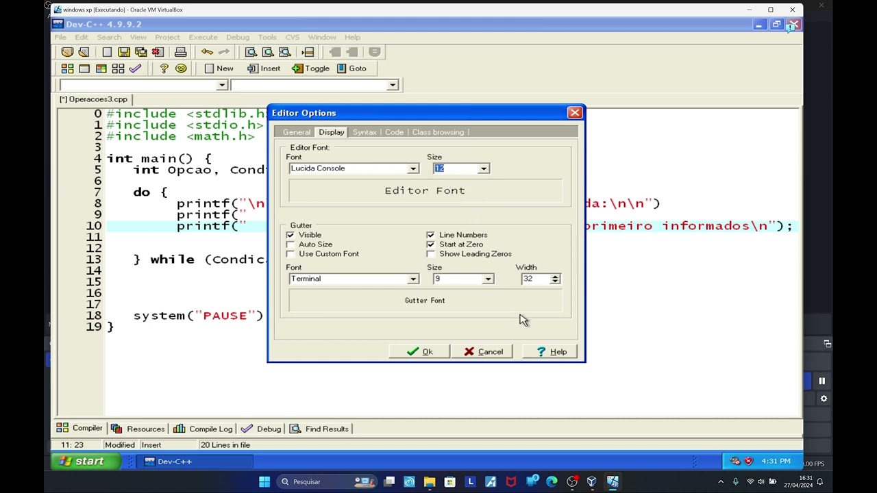 Exemplo C++ - programação de computadores exemplo 6