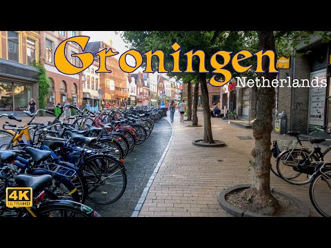 Groningen, Netherlands | Walking tour 4K