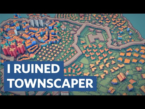 I DESTROYED a European City with U.S. Planning (in Townscaper)
