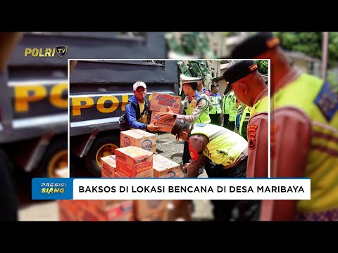 POLRES PURBALINGGA LAKSANAKAN BAKTI SOSIAL DI LOKASI BENCANA TANAH BERGERAK DESA MARIBAYA