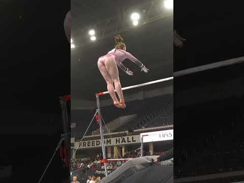 Adelle Speck Uneven Bars 2023 Nastia Liukin Cup Slow Motion #shorts 1
