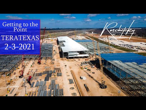 Tesla GigaTexas Tera Texas Gigafactory - GETTING TO THE POINT - Cybertruck Factory Austin Texas