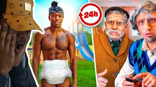 SIDEMEN YOUNG vs OLD FOR 24 HOURS CHALLENGE ( REACTION )