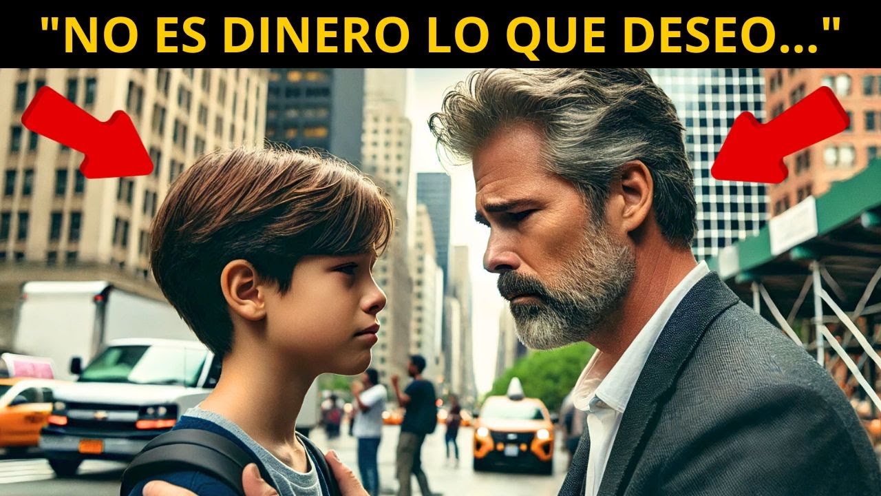 NIÑO POBRE RECHAZA DINERO DE UN MILLONARIO, Y SU PEDIDO HIZO QUE EL MILLONARIO ROMPIERA EN LÁGRIMAS.