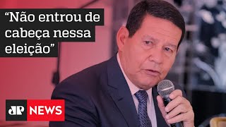 Mourão isenta Bolsonaro por derrota de aliados e elogia sistema eleitoral