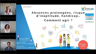 Maintien en emploi - Absences prolongées, risque d'inaptitude, handicap, comment agir - AMETRA06